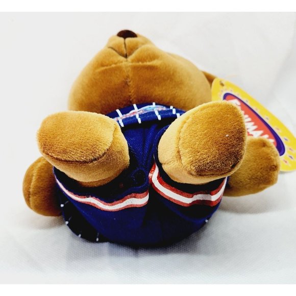 NBA Play By Play Retro 1997 Vintage Animals Houston Rockets Teddy Bear - Picture 10 of 15